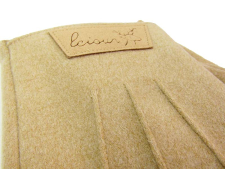 Rękawiczka zamsz męska beż