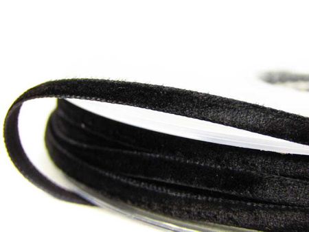 Aksamitka 4mm czarna