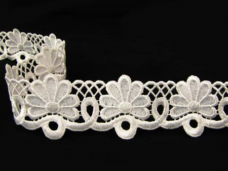 Koronka 4,5cm gipiurowa kość słoniowa