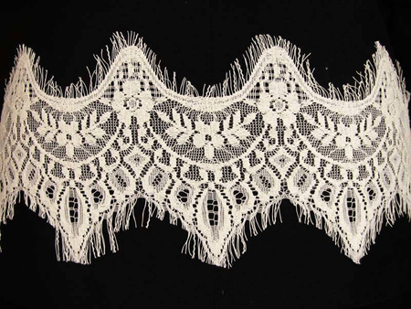 Koronka 15cm tiulowa bawełniano-poliesterowa ecru