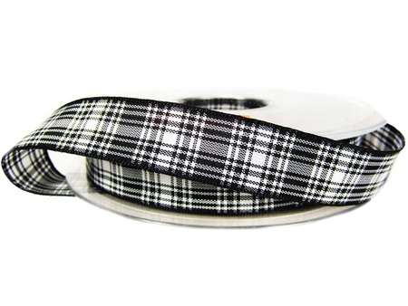 Wstążka 16mm kratka szkocka Menzies