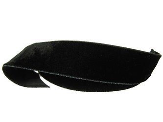 Aksamitka 22mm elastyczna czarna