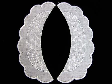 Kołnierzyk BEBE haft GWIAZDKI biały