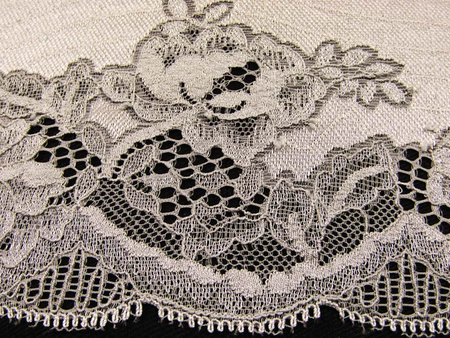 Koronka 11cm elastyczna popiel