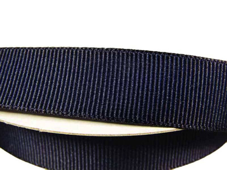 Taśma 15mm ryps poliestrowa granat