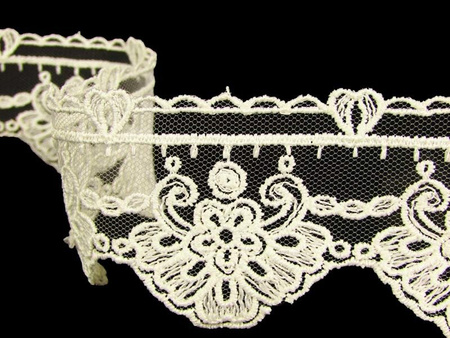 Koronka 5cm tiulowa ecru