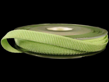 Taśma 8mm elastyczna ryps pistacja