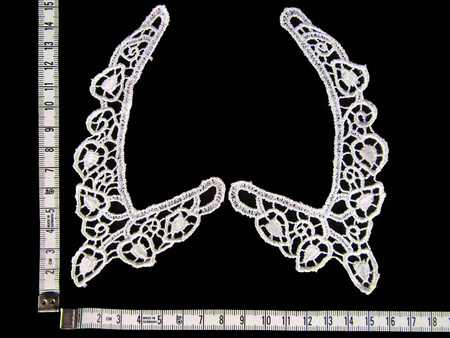 Kołnierzyk damski gipiura biały