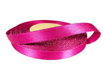 Wstążka 10mm atłas REXOR fuksja