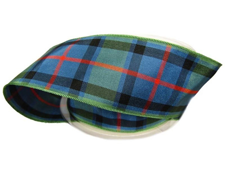 Wstążka 40mm kratka szkocka Flower of Scotland