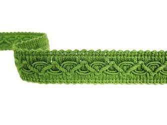 Taśma 2cm galonowa bawełna zielona