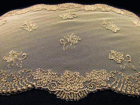 Wstawka 11,5cm tiulowa beżowa