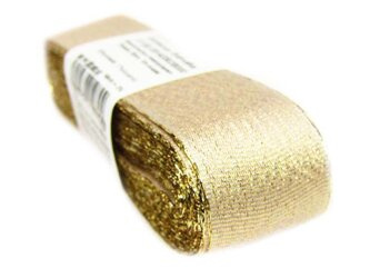 Wstążka 25mm lurex złota