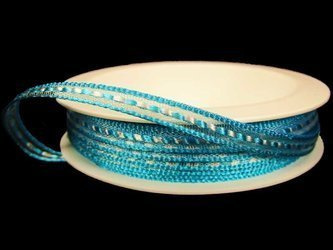 Wstążka 6mm organtyna PRZEPLOT turkus