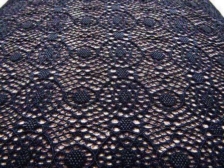 Koronka elastyczna granat