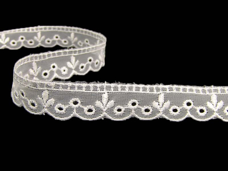 Koronka 1,5cm tiulowa biała