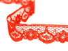 Koronka 1cm stabilna żywoczerwona