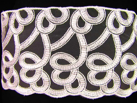 Koronka 14cm tiulowa ivory