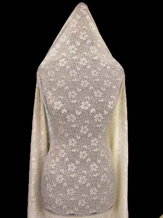 Koronka 150cm elastyczna ecru