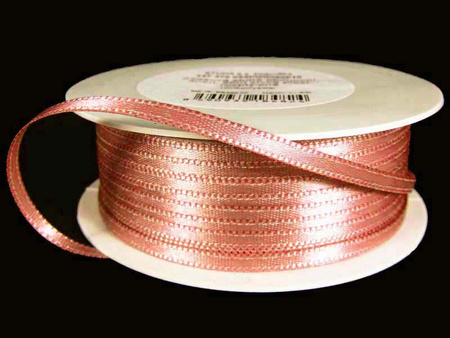 Wstążka 3mm atłas róż indyjski