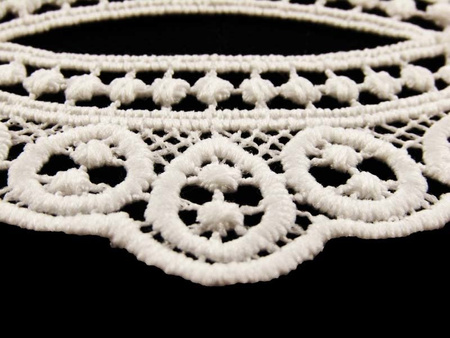 Wstawka 7,8cm gipiurowa poly ivory