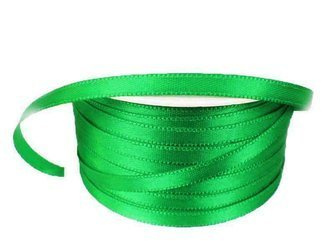 Wstążka 5mm atłas żywozielona