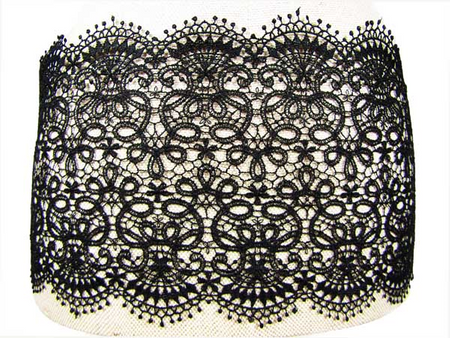 Wstawka 19cm gipiurowa czarna