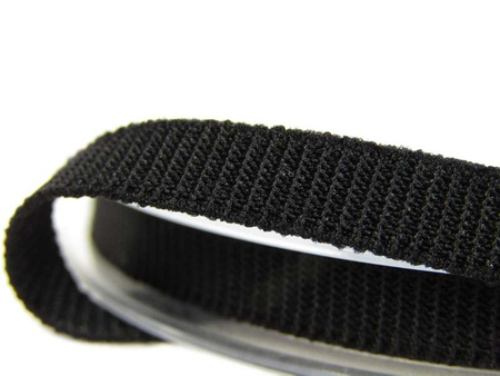 Taśma 6mm elastyczna ryps czarna