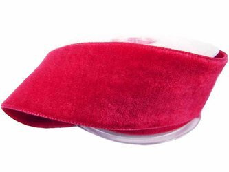 Aksamitka 36mm dwustronna czerwona