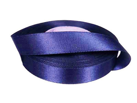 Wstążka 15mm atłas jasny granat