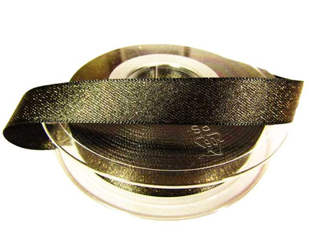 Wstążka 15mm atłas REXOR czarna