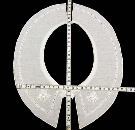 Kołnierzyk damski haft bawełna biały