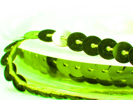 Taśma cekinowa 6mm pistacja