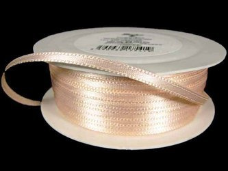 Wstążka 3mm atłas jasna morela