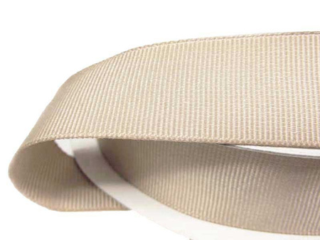 Taśma 21mm ryps poliestrowa jasny beż