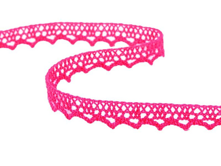 Koronka 1cm bawełniana amarant