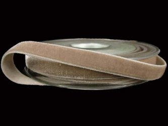 Aksamitka 9mm elastyczna beż jasny