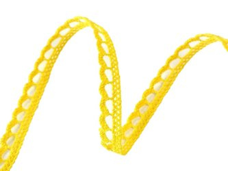 Koronka 1cm bawełniana żółta