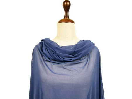 Tiul elastyczny niebieski indygo 150cm
