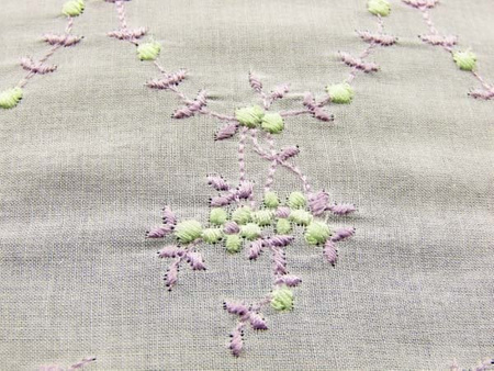 Koronka 30cm haft angielski lawenda_seledyn