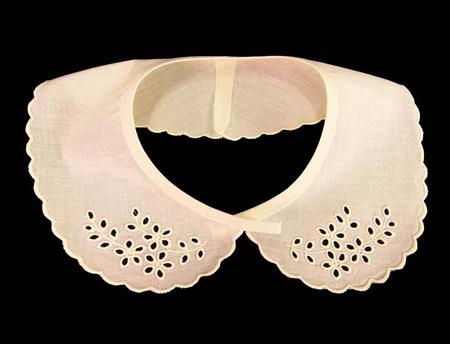 Kołnierzyk młodzieżowy haft bawełna natural