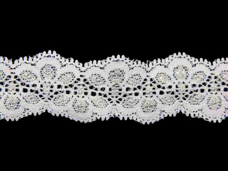 Wstawka 2,5cm elastyczna biała