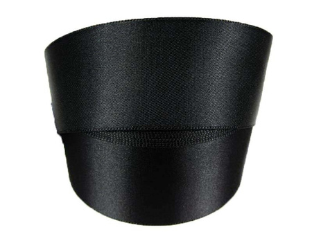 Wstążka 40mm atłas czarna