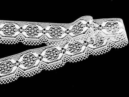 Koronka 4,3cm bawełniana biała