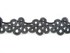 Koronka 7cm gipiurowa poly czarna