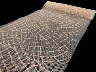 Wstawka 17cm tiulowa różowy beż