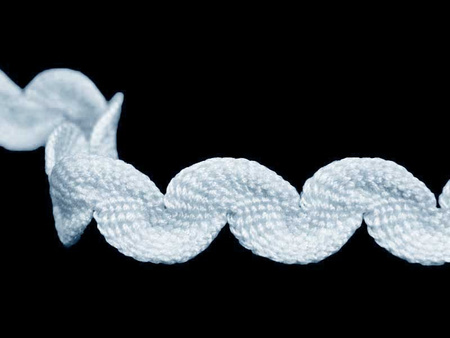 Taśma 7mm zygzak elastyczna błękit