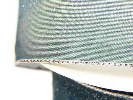 Wstążka 40mm organtyna BROKAT morska