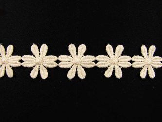 Wstawka 3cm bawełniana STOKROTKA natural