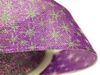 Wstążka 25mm organdyna GWIAZDKI fiolet